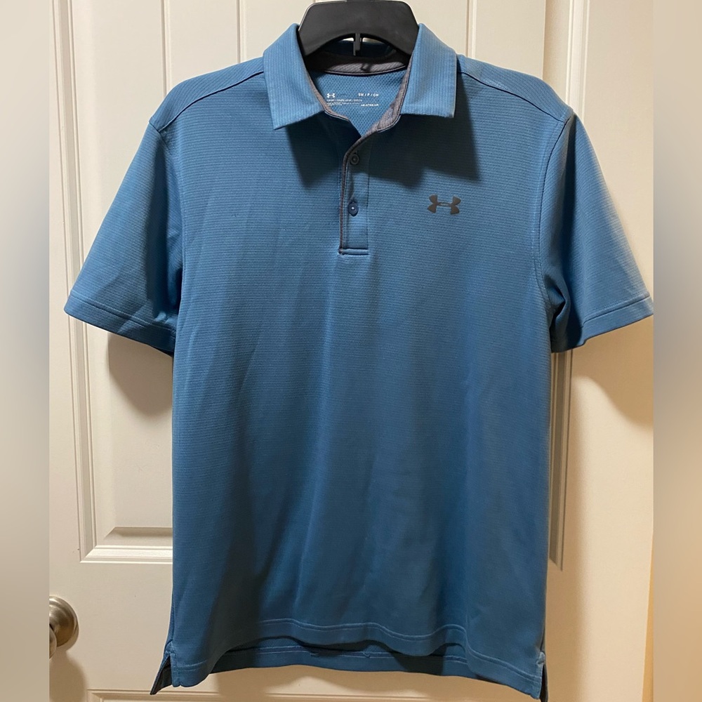 Under Armour Men's Classic Blue Polo Small